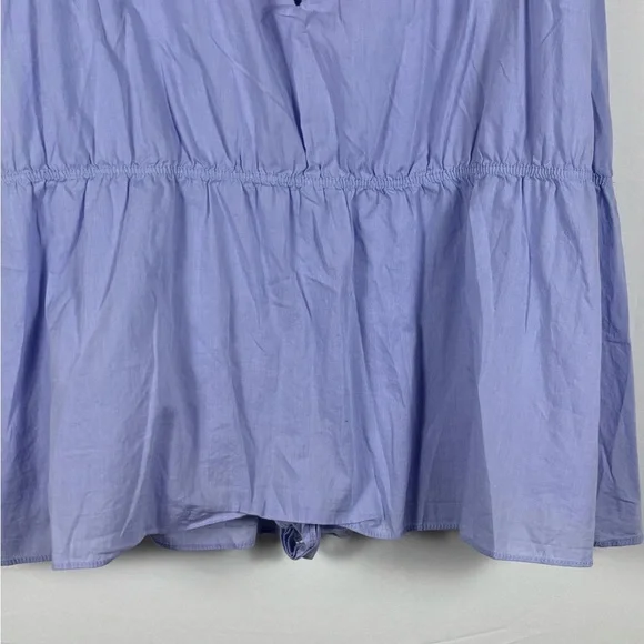 NWOT Zara Soft Blue Mini Romper Dress- S - Picture 11 of 14